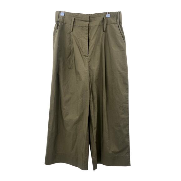 Whistles green wide leg pants